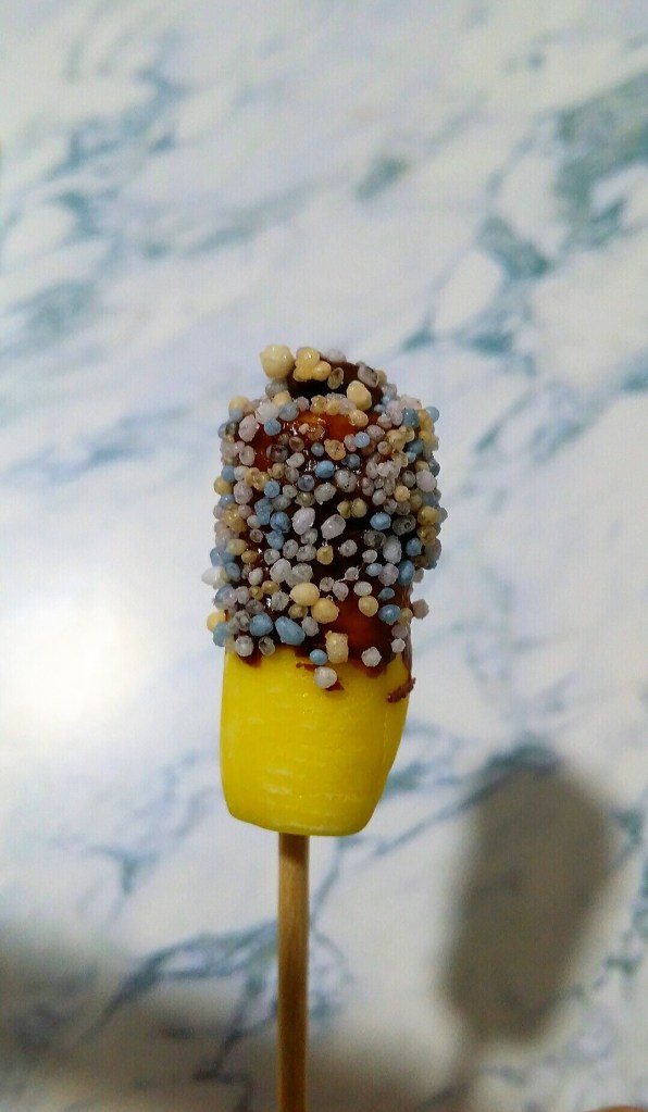 Post-dipping - it's bedazzled!